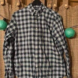 Ralph Lauren Black and White Checkered Shirt